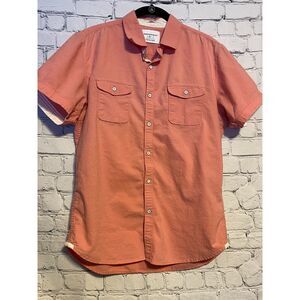Paper Demin & Cloth Stretch Slim Fit Shirt Size M Light Coral